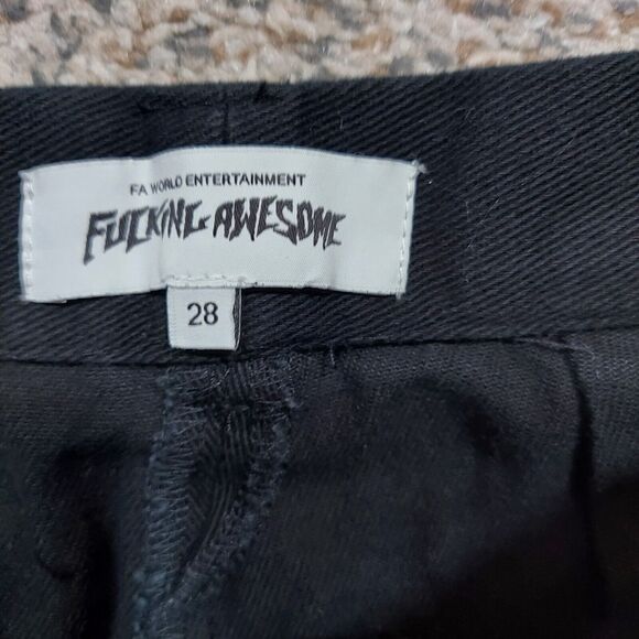 FA World Entertainment F**ing Awesome Jeans 28 Black Skinny - Picture 3 of 8